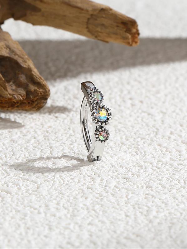 Women's Elegant Rhinestone Decor Belly Ring, Exquisite Trendy Belly Piercing Jewelry, Chic Body Jewelry for Party Decor