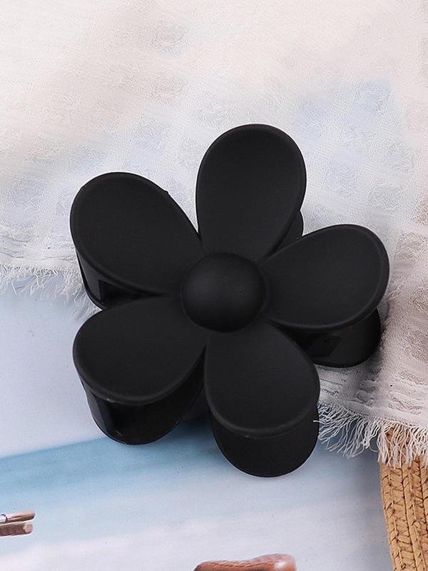 Summer Fashion Large Floral Design Hair Claw Clips for Party Style, Daily Use, 3 Counts set Fashionable Hair Accessories for Women Hairstyle Ideas