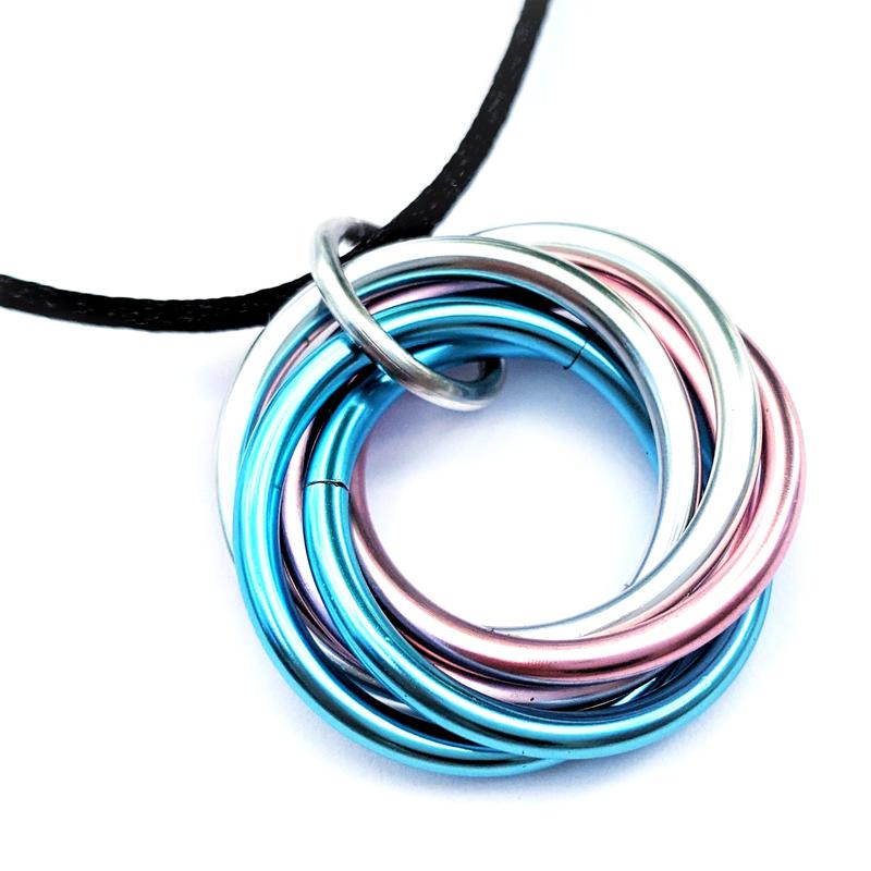 Möbii PRIDE - Discreet and Stylish Fidget Jewelry - Pride Flag Color combinations - by Steel Lynx