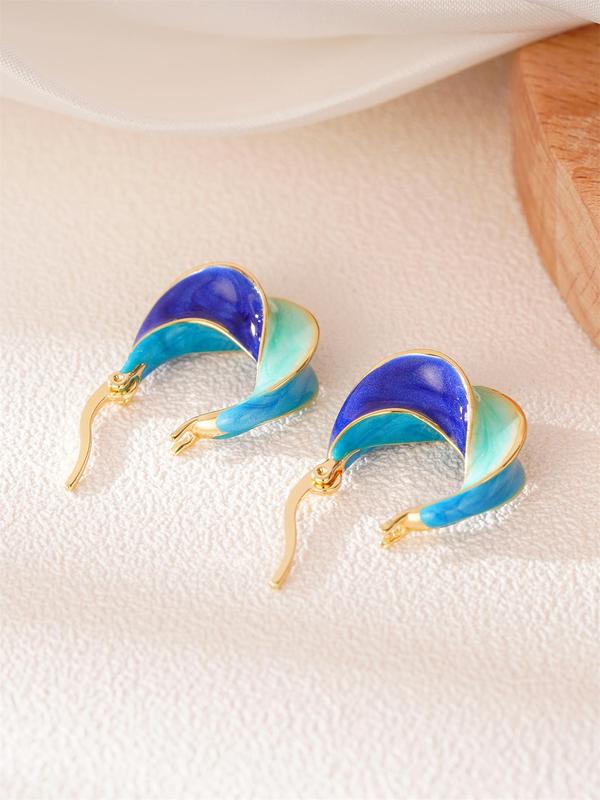 Fashionable Elegant Hoop Earrings, Fashion Jewelry for Party, Daily Clothing Decor, Trendy All-match & Exquisite Jewelry for Birthday Gift