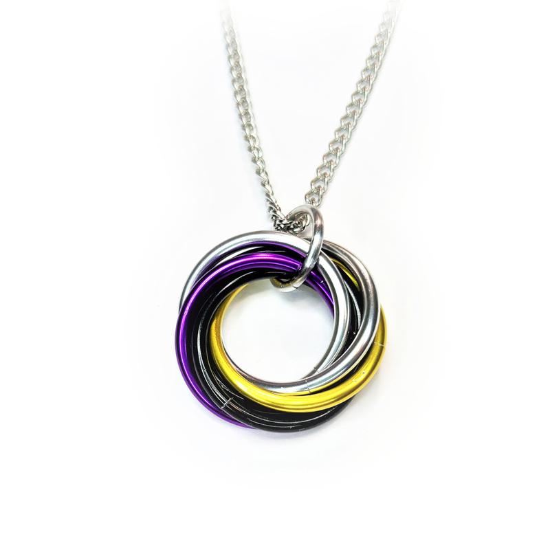 Möbii PRIDE - Discreet and Stylish Fidget Jewelry - Pride Flag Color combinations - by Steel Lynx