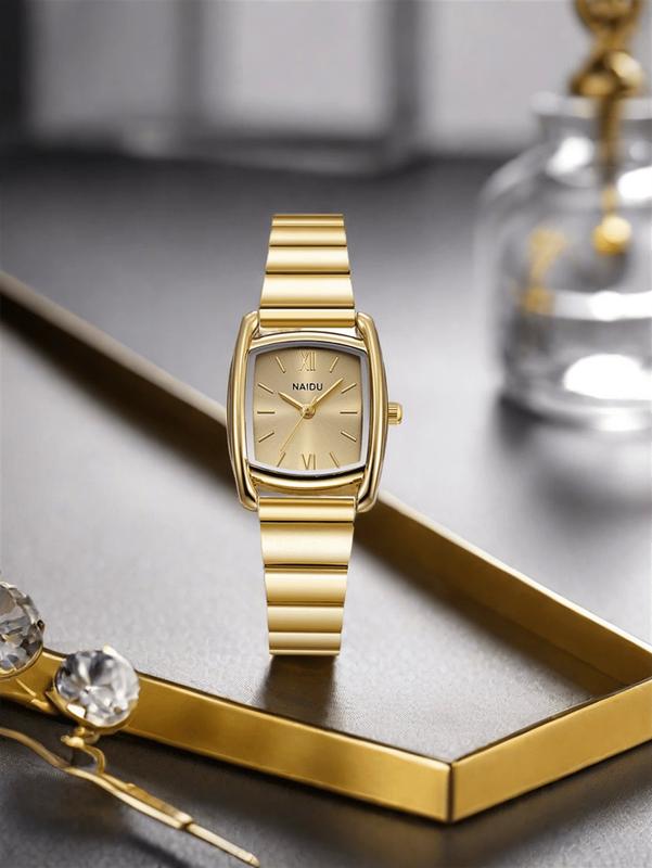 Vintage Square Women Quartz Watch for Casual Daily Wear or Gift