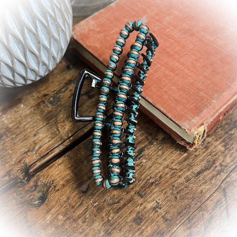 Navajo Pearl Claw Clip - Multiple Colors