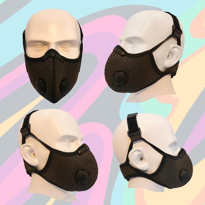 Unisex Activated Sport Mask and Replacement Carbon Filters, Breathable Dust Proof Face Mask with 6 Filters, Sports & Outdoor Accessories