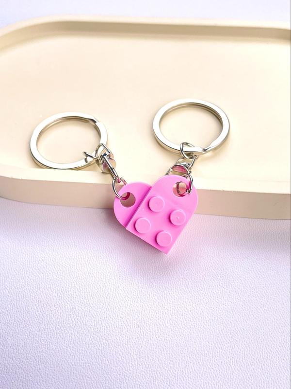 Heart Shaped Keychain, Cute Keychain for Women & Men, Fashion Keychain for Daily Bag Pendant, Trendy All-match Creative Diy Handmade Jewelry for Birthday Gift