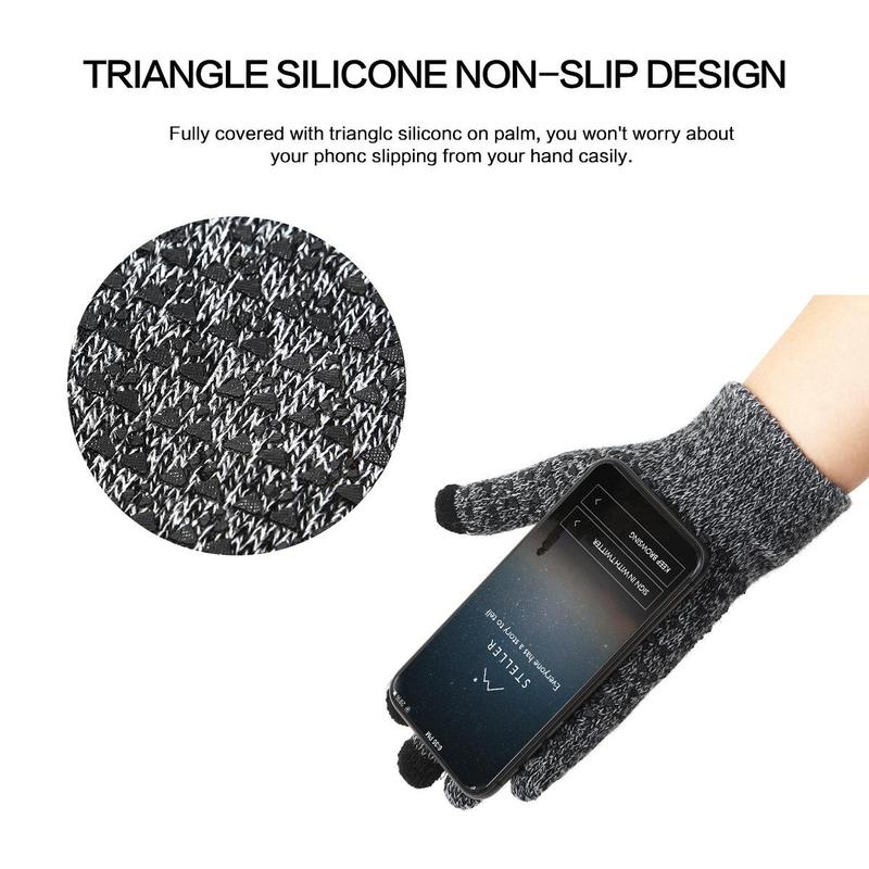 Warm Touch Screen Sports Gloves, Non-slip Thickened Gloves, Windproof & Breathable Gloves for Outdoor Cycling, Sports & Outdoor Clothing Accessories