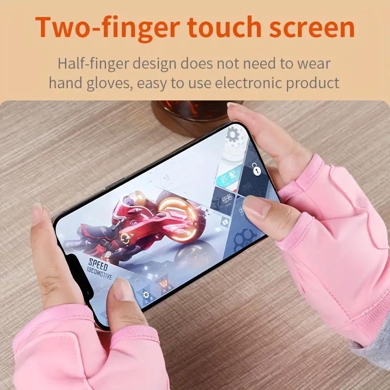 Portable Heating Gloves, 1 Pair Rechargeable Hand Warmer with Digital Display, Heated Gloves with 3 Temperature Modes for Home Use