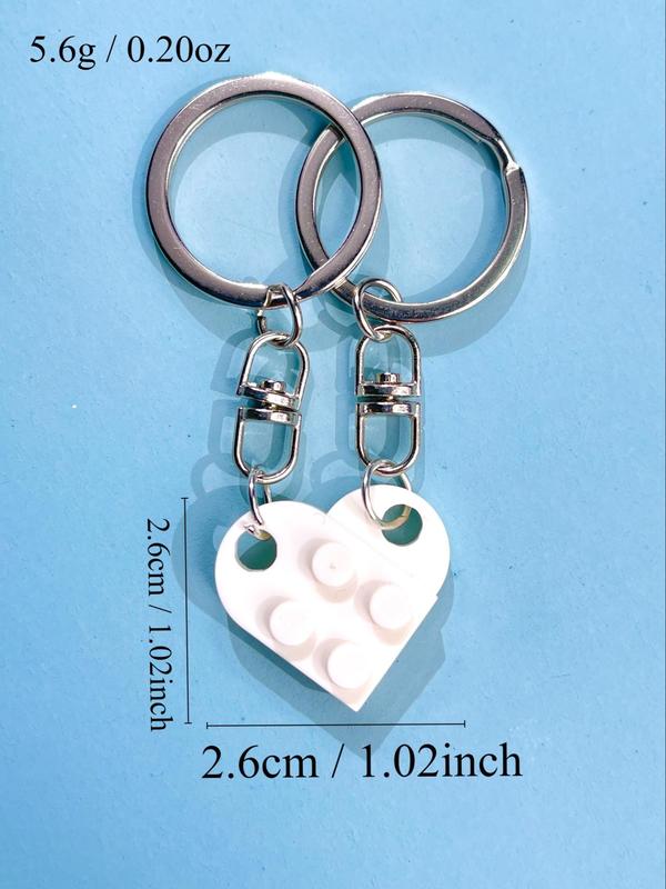 Heart Shaped Keychain, Cute Keychain for Women & Men, Fashion Keychain for Daily Bag Pendant, Trendy All-match Creative Diy Handmade Jewelry for Birthday Gift