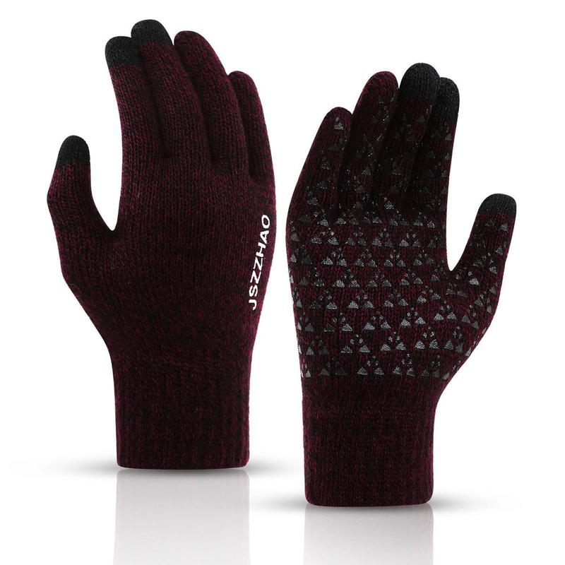 Warm Touch Screen Sports Gloves, Non-slip Thickened Gloves, Windproof & Breathable Gloves for Outdoor Cycling, Sports & Outdoor Clothing Accessories