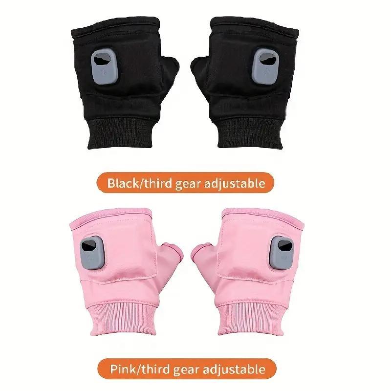 Portable Heating Gloves, 1 Pair Rechargeable Hand Warmer with Digital Display, Heated Gloves with 3 Temperature Modes for Home Use