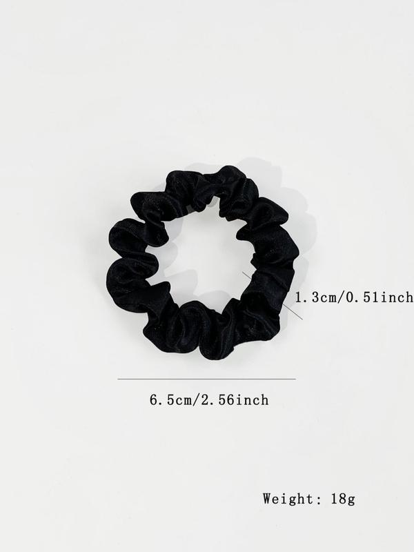 Simple Plain Satin Scrunchies, Minimalist Casual Versatile Ponytail Holder, Cute Hair Accessories for Women