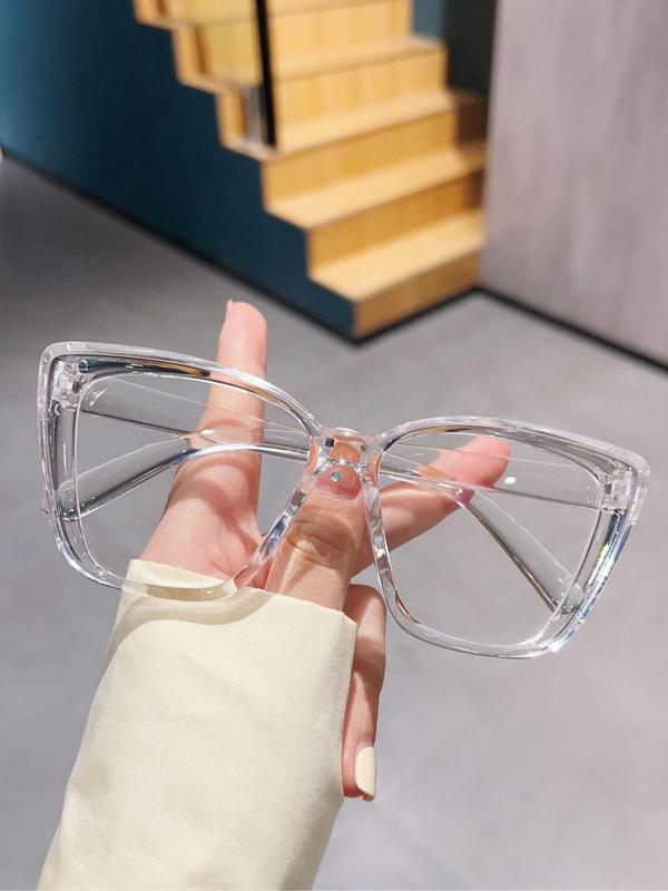 Women's Cute Cat Eye Frame Eyeglasses, Fashion Eyeglasses for Daily Wear, Fashion Accessories for Women & Girls