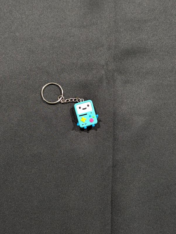 Adventure Time BMO Keychain - Glossy Cute Little Charm for Keys