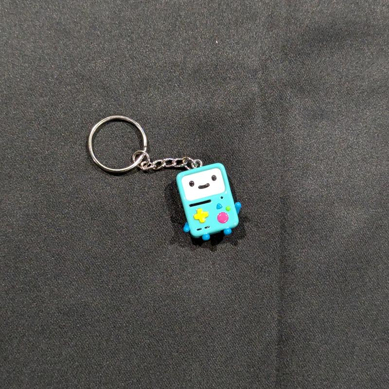 Adventure Time BMO Keychain - Glossy Cute Little Charm for Keys