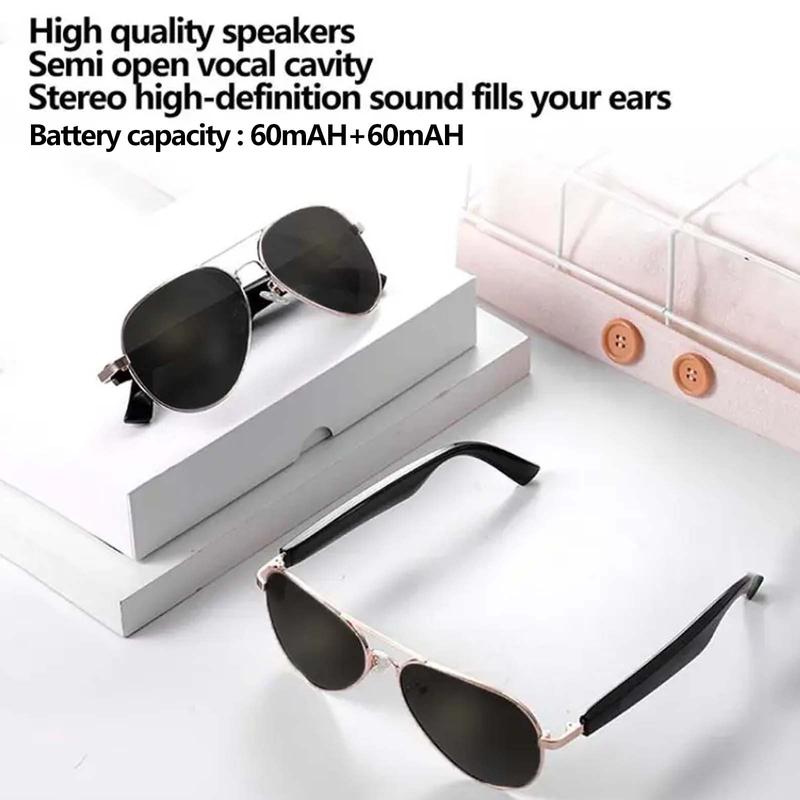 BT Smart Glasses for Fall, Hifi Stereo Sound Smart Glasses, Multifunctional Intelligent Audio Glasses, Smart & Wearable Devices for Men & Women, Electronic Gadgets