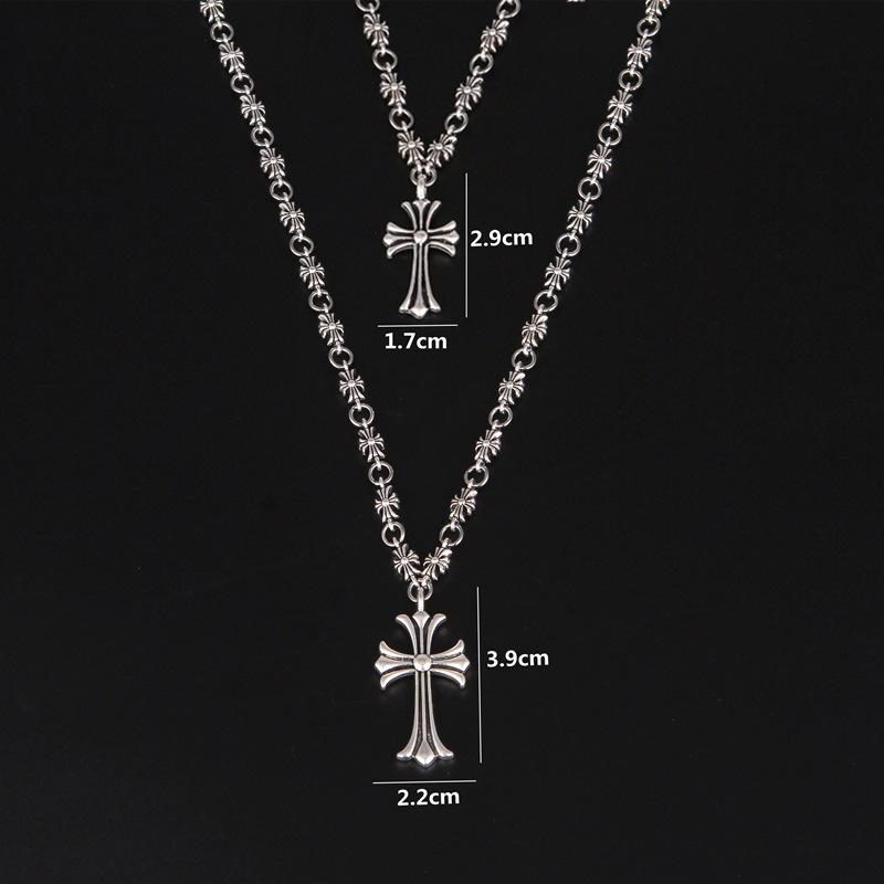 Punk men and women retro necklaces cross necklace jewelry personalized casting pendant necklace