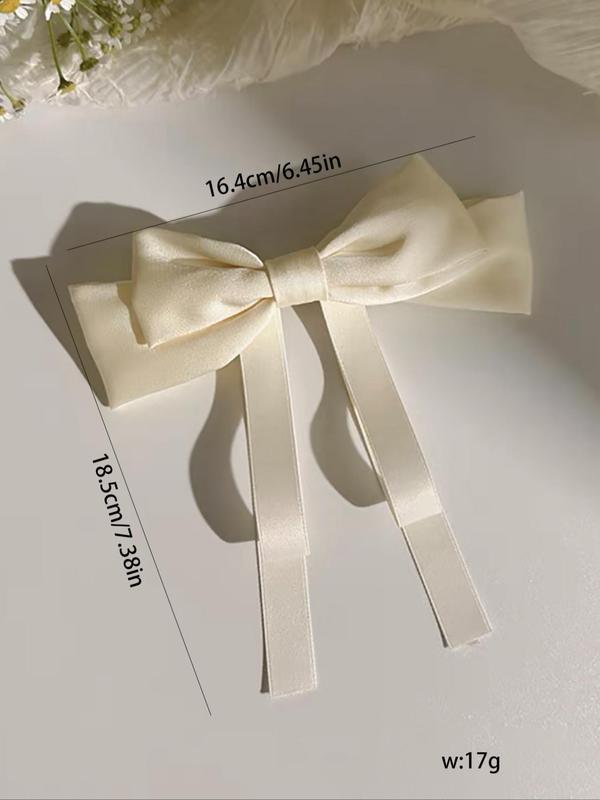 Women's Elegant Big Bow Design Hair French Clip, Gorgeous Chic Fashionable Hair Accessories for Daily Wear