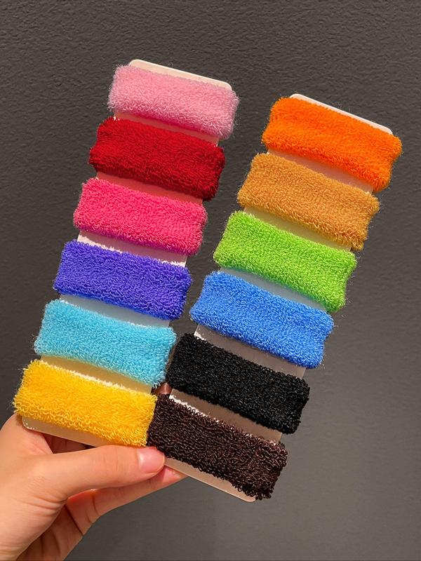 Colorful High Stretch Hair Ties, Hair Accessories for Women & Girls, Minimalist Headwear Suitable for Thick Hair