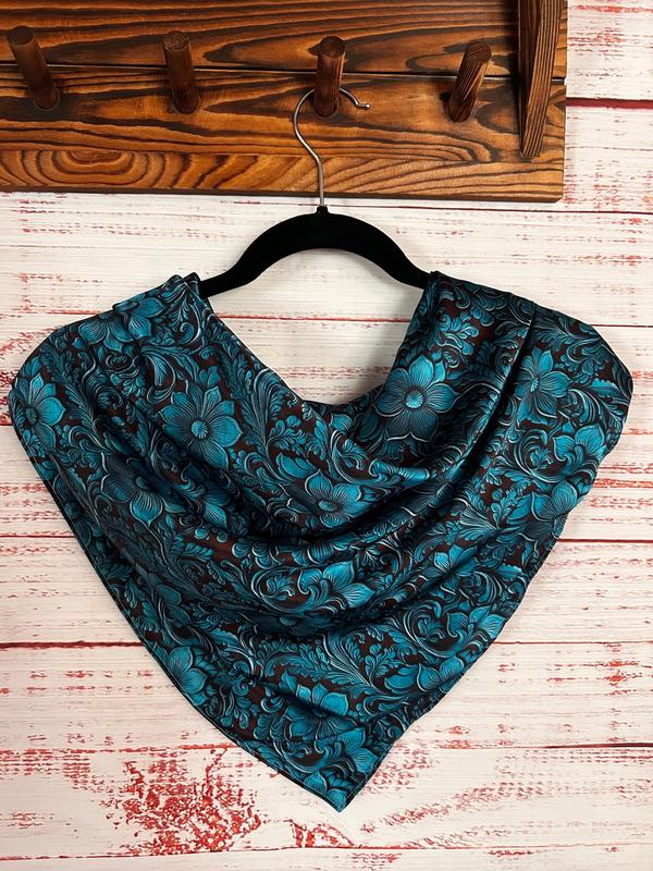 Wild rag   square scarf   bandana   satin scarf   neckerchief