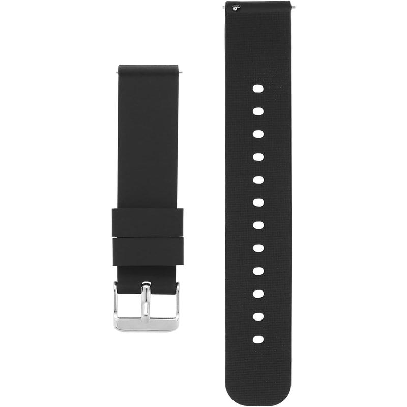 Watch Bands 18mm 20mm 22mm Quick Release Replacement Watchbands Straps with Stainless Steel Buckle Soft Rubber Watch Band for Men