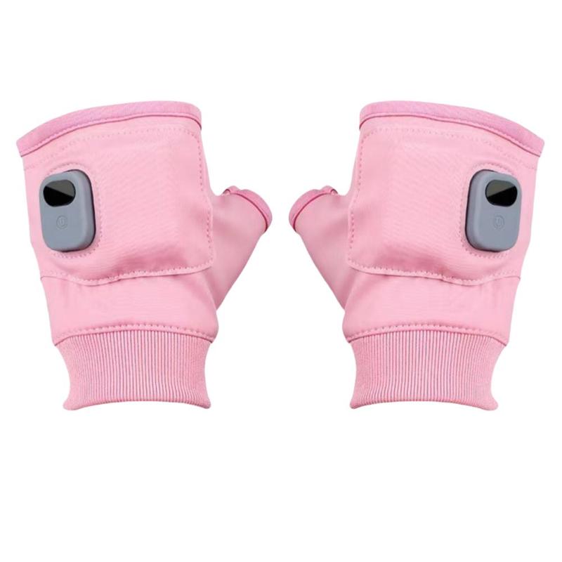 USB Rechargeable Electric Heated Gloves, Portable Hand Warmer for Women & Girls, Suitable for Indoor and Outdoor Use