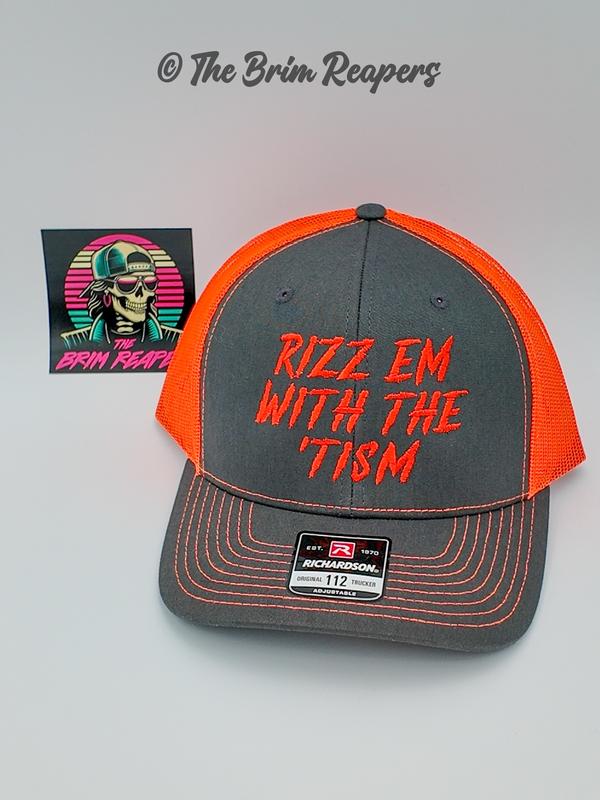 Rizz Em With The Tism Hat | Flirty Funny Comedy Humorous Accessories