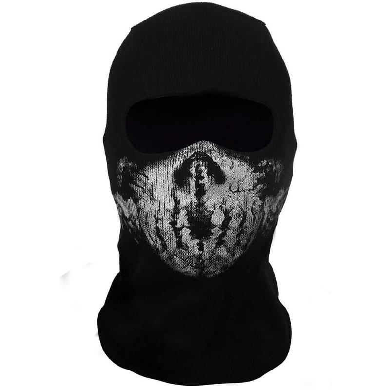 Surprise Mask Skull for Ghost  Mask  Mask Black