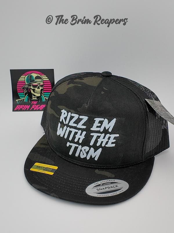 Rizz Em With The Tism Hat | Flirty Funny Comedy Humorous Accessories