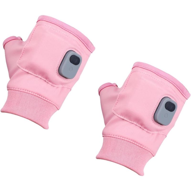 Portable Heating Gloves, 1 Pair Rechargeable Hand Warmer with Digital Display, Heated Gloves with 3 Temperature Modes for Home Use, Christmas Gift, Stocking Fillers, Winter & New Year Gift