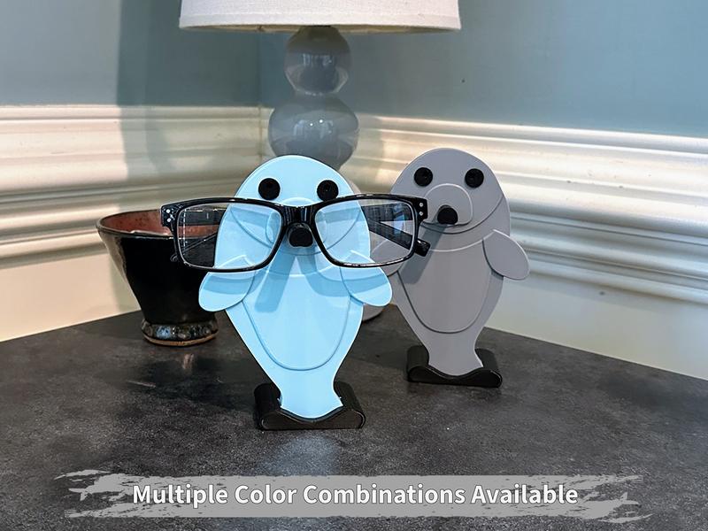 Manatee Eyeglass or Sunglass Holder - Multiple Colors | Durable Material | Gift Idea