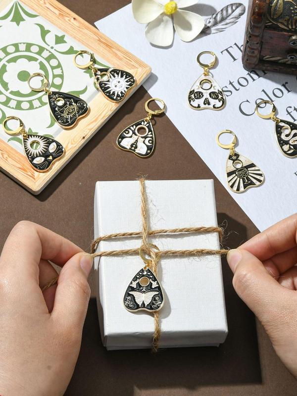 Tarot Card Theme Design Pendant, Punk Style Pendant for DIY, Fashionable Jewelry Accessories for Women & Men