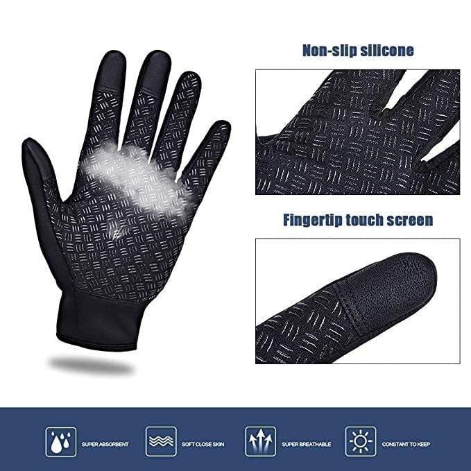 Ultimate Winter Shield Gloves Unisex Windproof & Waterproof Thermal Gloves for Work, Cycling, Driving Sensitive Touch Screen Texting Fingers