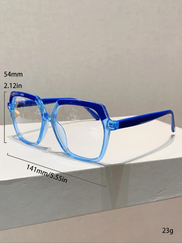 Hexagonal Flat Frame Eyeglasses for Women & Men, Hot Fashion Eyeglasses for Work, Daily Clothing Decor, for Student Daily Use