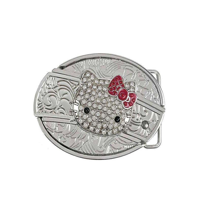 Belt Buckle (Belt Not Included) Oval Removable Western Fashion Protection Unisex Animal Flag Silver Western Belt Buckle