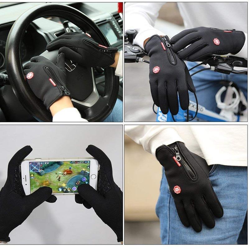 Ultimate Winter Shield Gloves Unisex Windproof & Waterproof Thermal Gloves for Work, Cycling, Driving Sensitive Touch Screen Texting Fingers