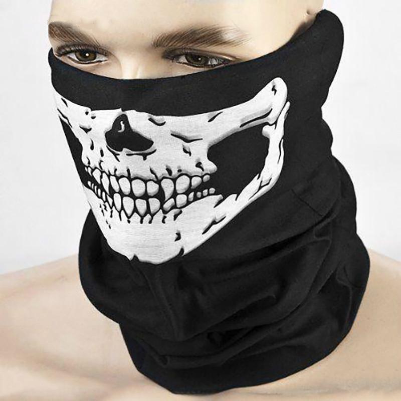 Multi-functional eight Color Skull Bandana Helmet Camping Halloween Neck Face Mask Paintball Ski Sport Headband Hiking Scarves