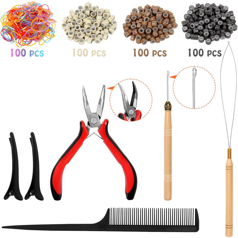 14 Colors Hair Tinsel Kit Include 3500 strands, Tinsel Hair Extensions with Tools, Heat Resistant Fairy Hair Tinsel Kit for Women Girls Hair Accessories