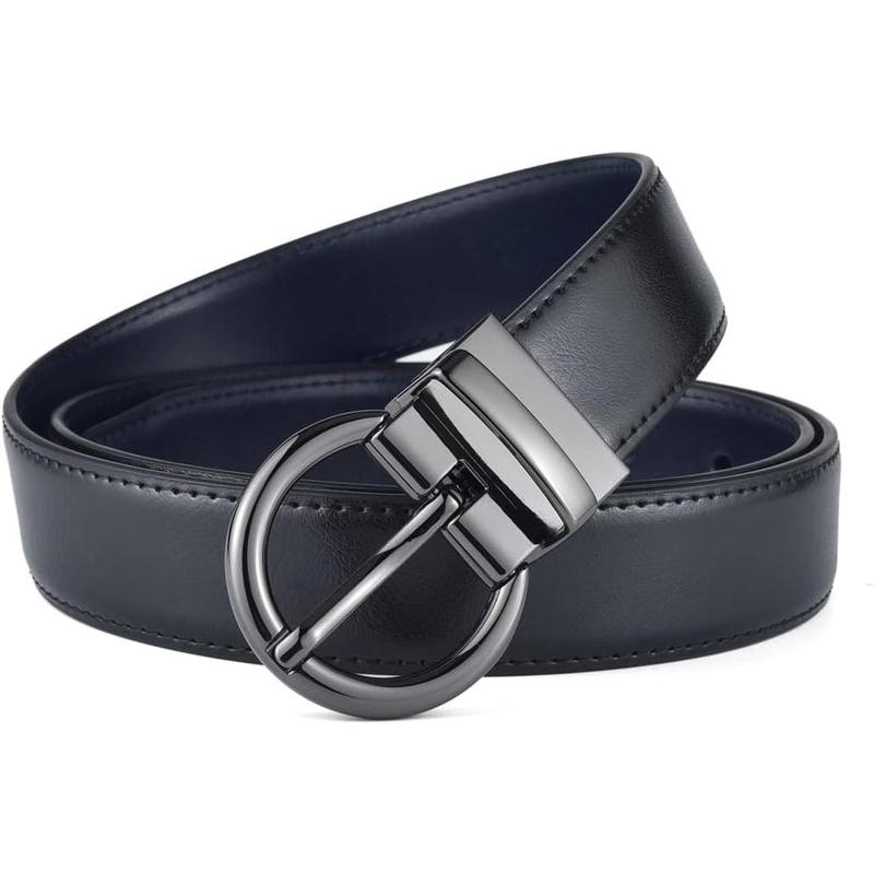 Fine Women Reversible Leather Belts for Dress Jeans Waist Ornament