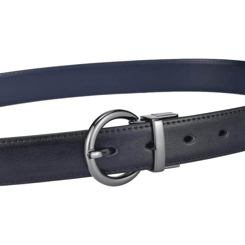 Fine Women Reversible Leather Belts for Dress Jeans Waist Ornament