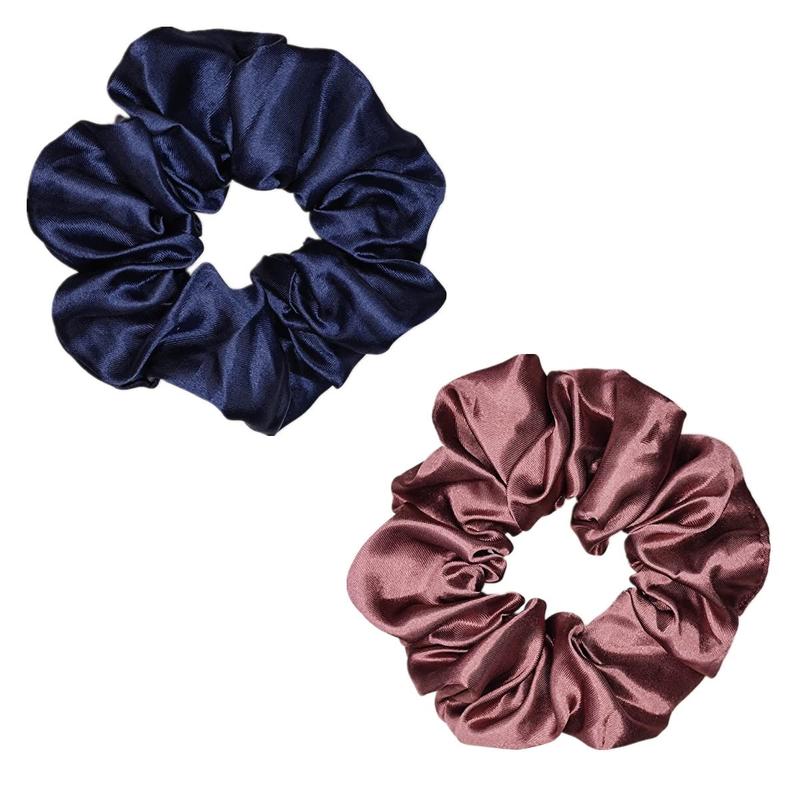 12 Pcs Satin Silk Scrunchies Soft Hair Ties Fashion Hair Bands Hair Bow Ropes Elastic Bracelets Ponytail Holders Hair Accessories for Women Girls (4.5 Inch, Assorted Multi-color)