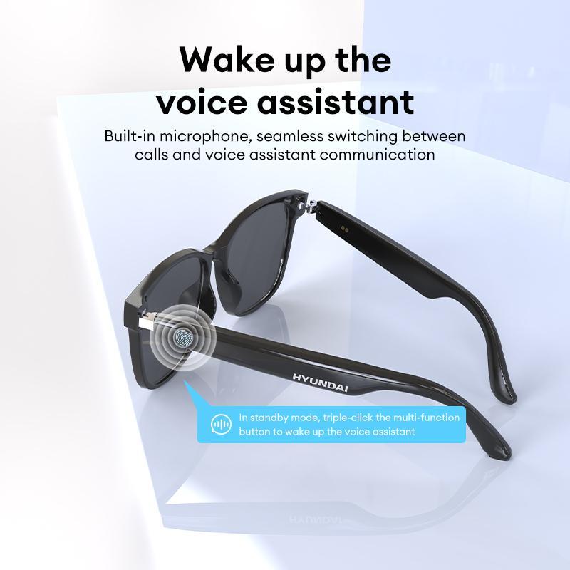 HYUNDAI Hy-C8 Wireless Bluetooth-compatible Glasses, Unique and Versatile Cat Eyedesign, Easy Touch Operation