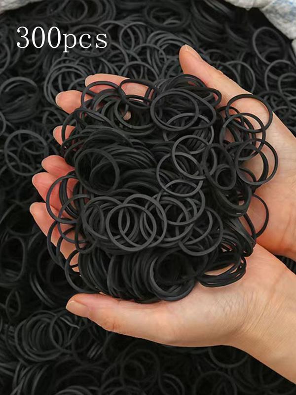 Simple Plain High Elasticity Rubber Hair Ties, Casual Versatile Hair Accessories for Women, Minimalist Ponytail Holder