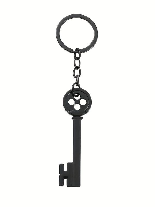 Fashionable Spooky Black Key Design Keychain for Men & Women, Trendy All-match & Exquisite Keychain for Birthday Gift, Keychain for Car, Key Perfect for