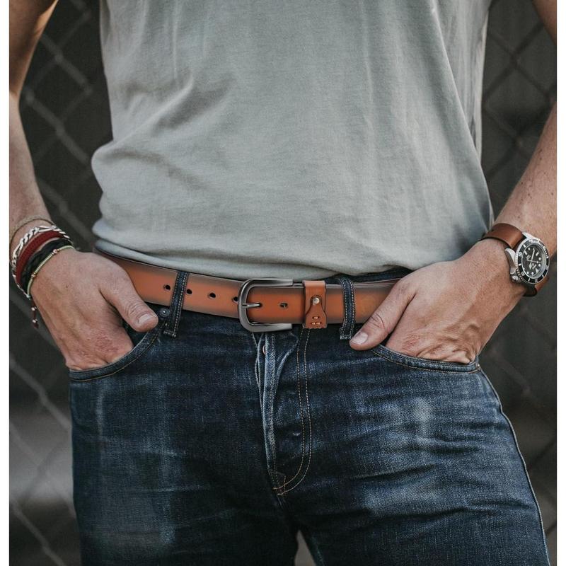 CHAOREN Western Belt - Mens Cowboy Belt 1 3 8