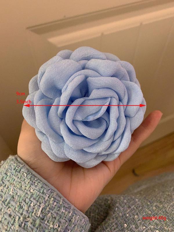 Vintage Rose Flower Decorative Hair Claw, Elegant Non Slip Claw Clip, Ponytail Holder, Fashion Hair Accessories for Women & Girls