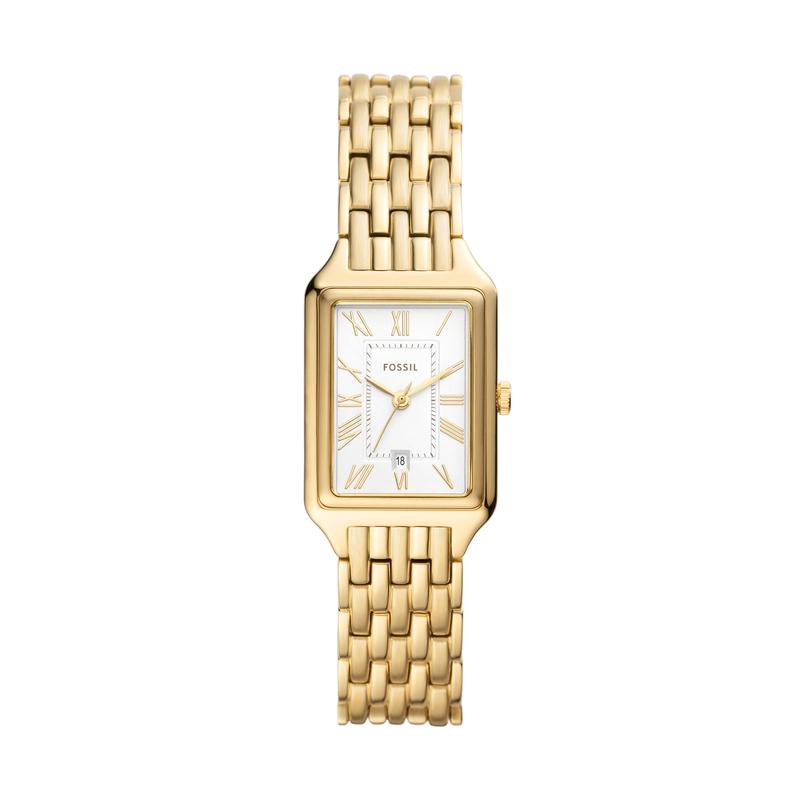 Fossil Women's Raquel Three-Hand Date, Gold-Tone Stainless Steel Watch