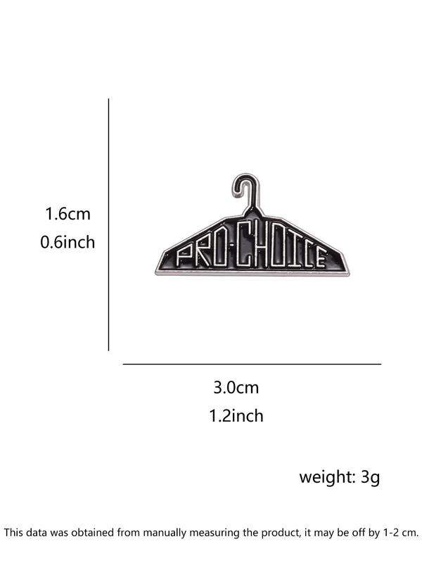 Cartoon Clothes Hanger Design Brooch, Fashion Alloy Badge for Daily Clothing Decor, Trendy All-match & Exquisite Brooch for Birthday Gift