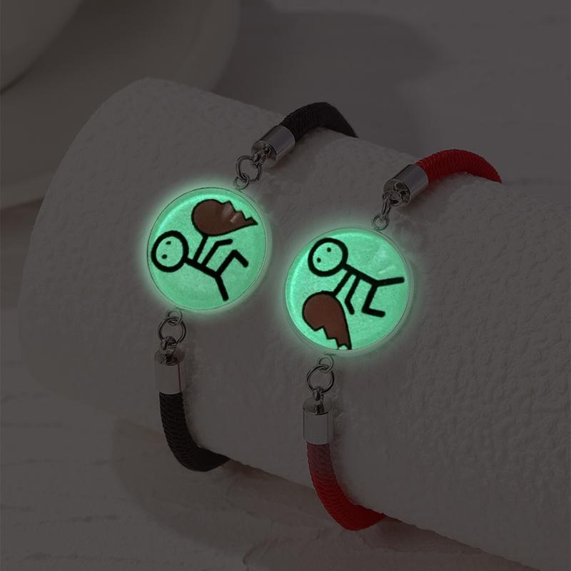 Colourful Bracelets for Women Luminous Bracelet Couples Bracelet Luminous Glowing in The Dark Star Bracelet for Men Couple Gift Valentine's Day Gift