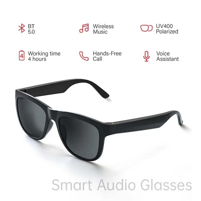 Smart Audio Glasses, Multifunction Smart Glasses with Directional Audio Playback, Stereo Surround UV400 Polarized Sunglasses for Travel & Driving, Back to School Gifts, New Tech Gadgets 2024