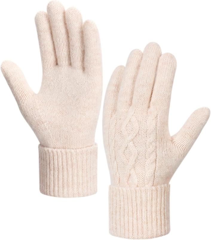 Winter Gloves Women - Warm Fleece Lined Winter Gloves with Touchscreen Fingers, Gloves for Women Cold Weather